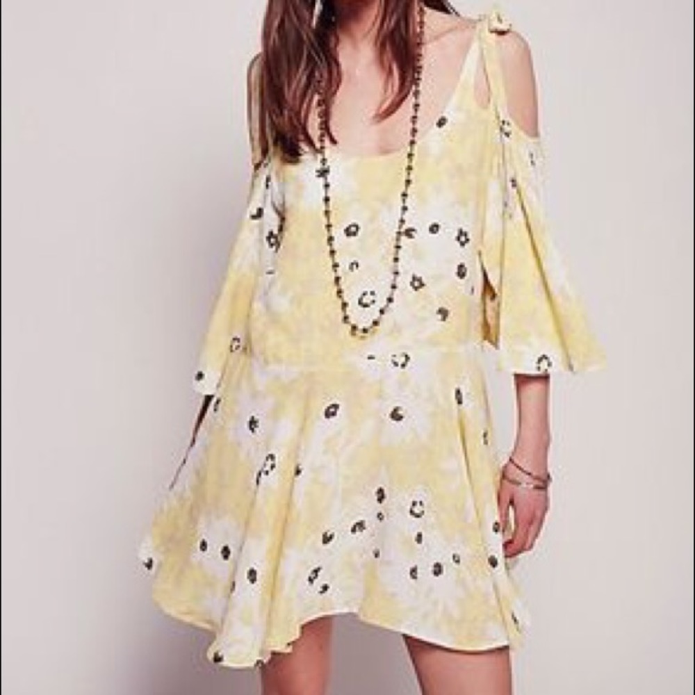 Free People Lucina dress in yellow